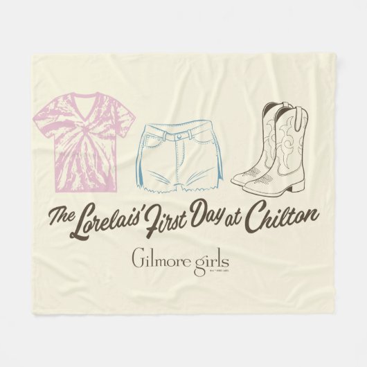 Gilmore Girls Lorelai Chilton Outfit Design フリースブランケット (正面(横))