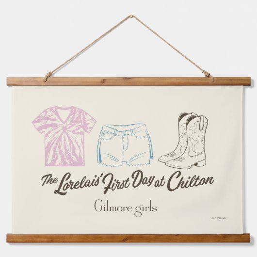 Gilmore Girls Lorelai Chilton Outfit Design 吊り下げ型タペストリー (正面)
