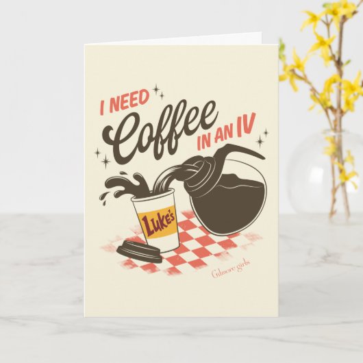 Gilmore Girls Luke’s Coffee IV Quote カード (黄色い花)