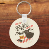 Gilmore Girls Luke’s Coffee IV Quote キーホルダー (正面)
