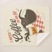 Gilmore Girls Luke’s Coffee IV Quote シェルパブランケット (正面(横))