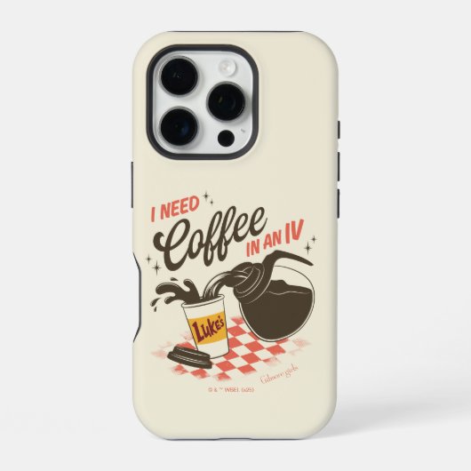 Gilmore Girls Luke’s Coffee IV Quote iPhoneケース (裏面)