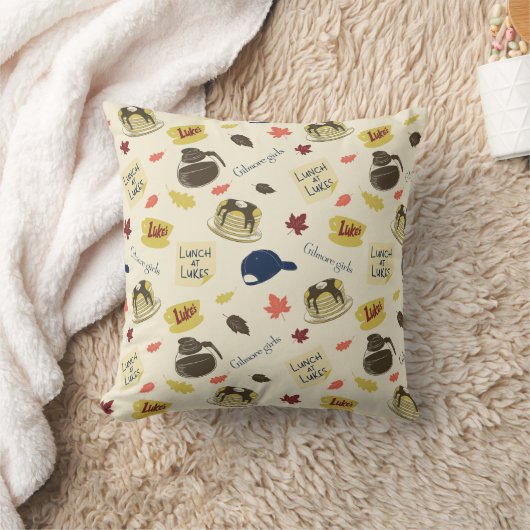 Gilmore Girls Lunch at Luke’s Pattern クッション (ブランケット)