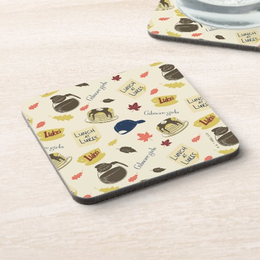 Gilmore Girls Lunch at Luke’s Pattern コースター (左側)