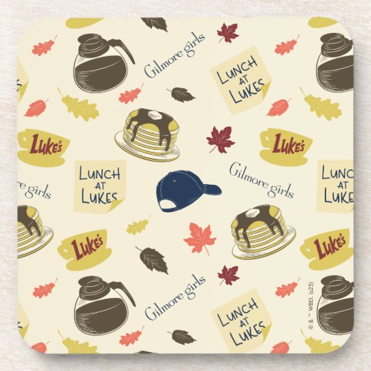 Gilmore Girls Lunch at Luke’s Pattern コースター (正面)