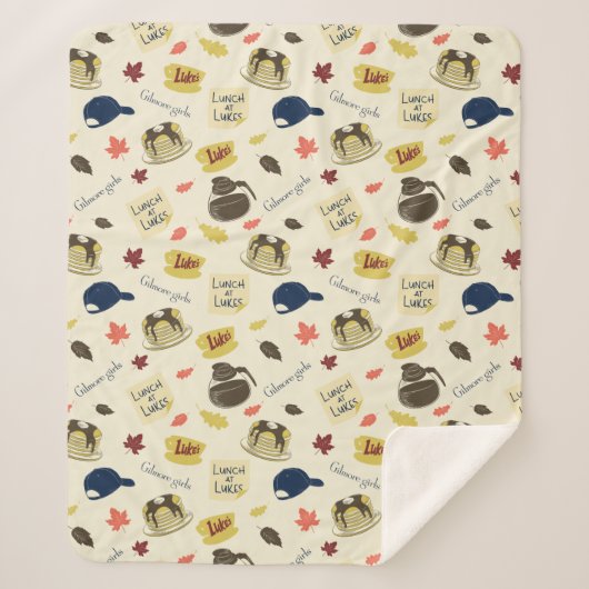 Gilmore Girls Lunch at Luke’s Pattern シェルパブランケット (正面)