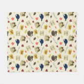 Gilmore Girls Lunch at Luke’s Pattern フリースブランケット (正面(横))