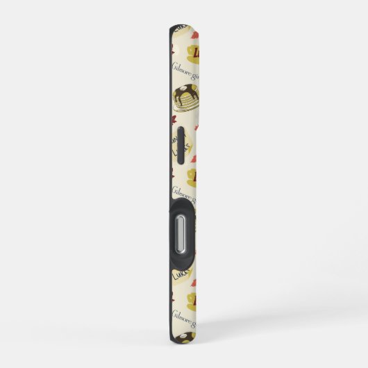 Gilmore Girls Lunch at Luke’s Pattern iPhoneケース (右側面)