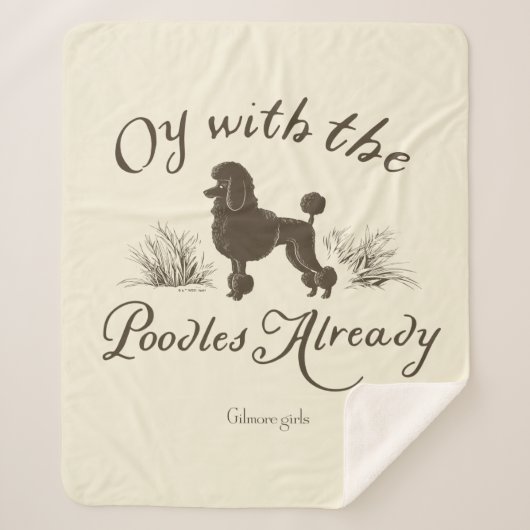 Gilmore Girls | Oy With the PoodlesDesign シェルパブランケット (正面)