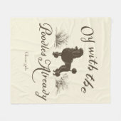 Gilmore Girls | Oy With the PoodlesDesign フリースブランケット (正面(横))