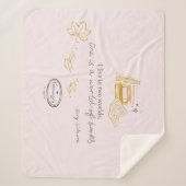 Gilmore Girls Rory Book Quote Design シェルパブランケット (正面)