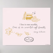 Gilmore Girls Rory Book Quote Design ポスター (正面)