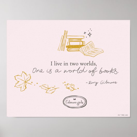 Gilmore Girls Rory Book Quote Design ポスター (正面)