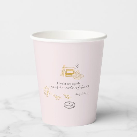 Gilmore Girls Rory Book Quote Design 紙コップ (裏面)