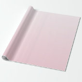 Gilry Minimalist Blush Pink Ombre Gradient ラッピングペーパー (アンロールド)