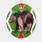 Gilwellくまのシェブロンのオーナメント セラミックオーナメント (左)