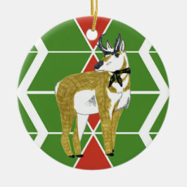 Gilwellのカモシカのシェブロンのオーナメント セラミックオーナメント