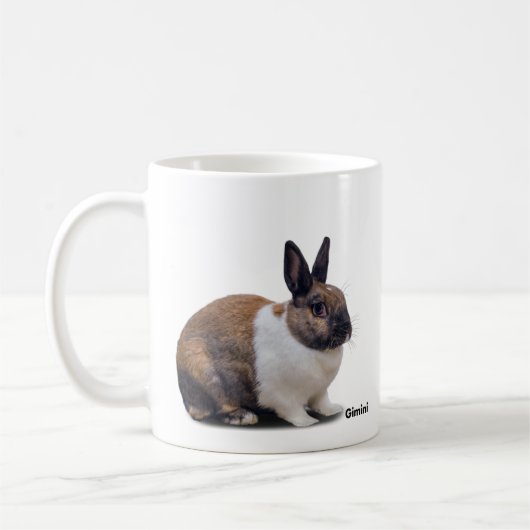 Giminiを特色にするBunnyLuvのマグ コーヒーマグカップ (左)