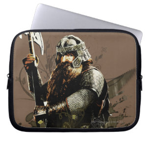 GIMLI™とAXベクトルコラージュ ラップトップスリーブ