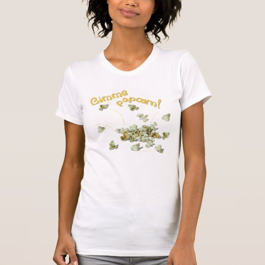 Gimmeのポップコーンのポップコーンの恋人 Tシャツ (正面)