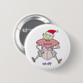 Gimmeの物のGhoulieサンタボタン 缶バッジ (正面&裏面)
