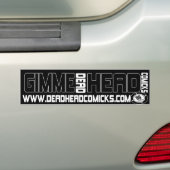 Gimmeの頭部… 能なしのcomicks! バンパーステッカー (車上)