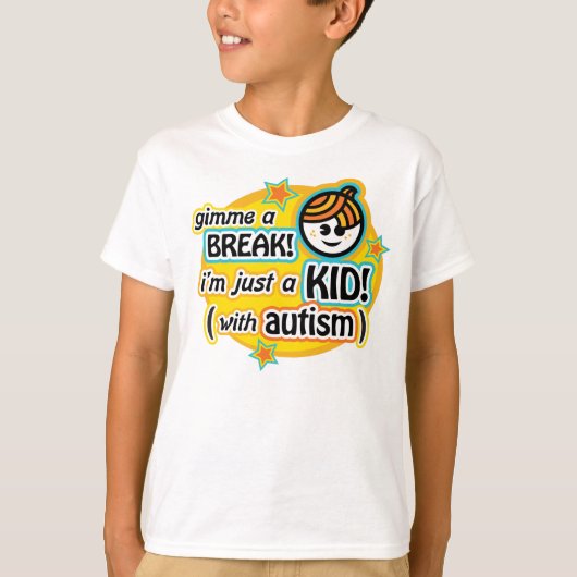 Gimme壊れ目のTシャツ(男の子) Tシャツ (正面)