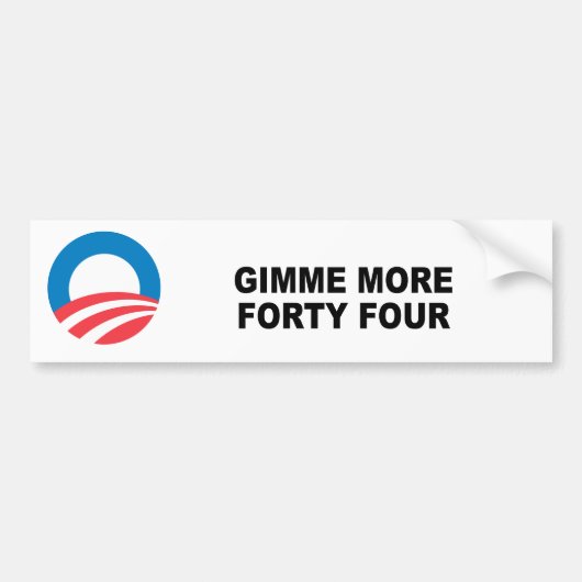 GIMME多く四十四 バンパーステッカー (正面)