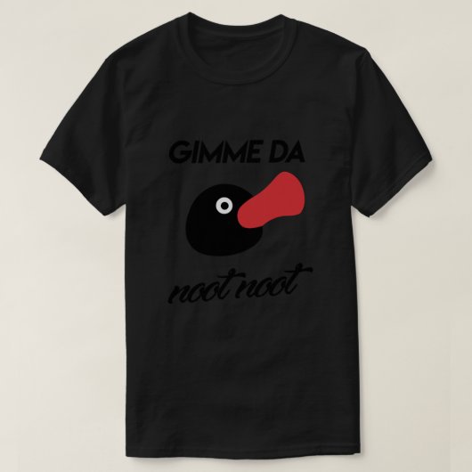 Gimme da not not - Pingu クラシックPingu Tシャツ (デザイン正面)