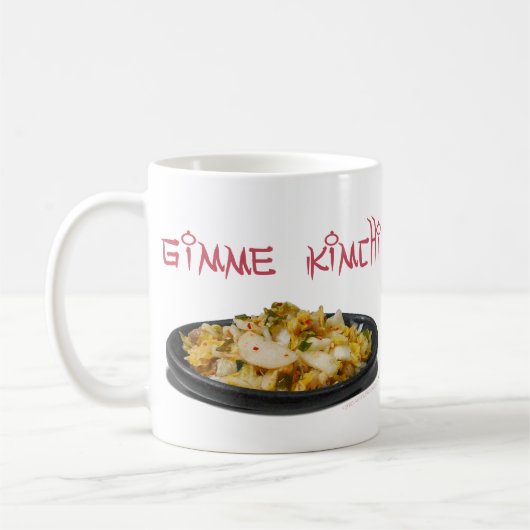 Gimme Kimchi Kimchiのペアカップ コーヒーマグカップ (左)