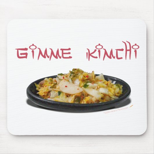 Gimme Kimchi Kimchiの恋人のマウスパッドかマウスのマット マウスパッド (正面)