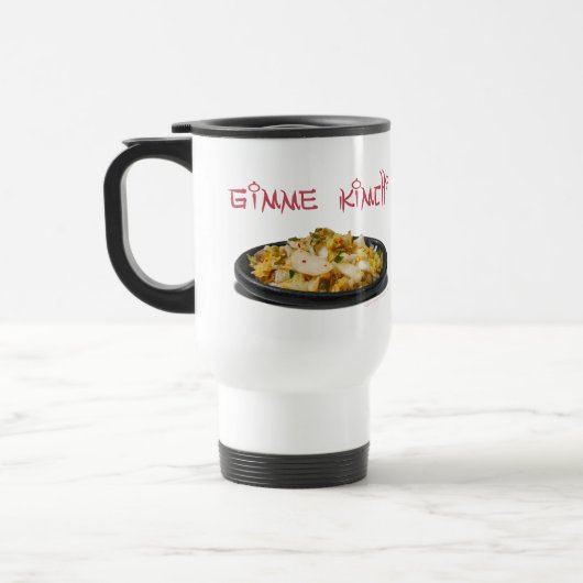 Gimme Kimchi Kimchiの恋人のStainlsの鋼鉄TravelMug トラベルマグ (左)