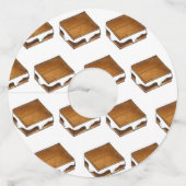 Gimme S'more Campfire S'mores toasted Marshmallow ワイングラスタグ (正面)