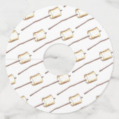 Gimme S'more Campfire S'mores toasted Marshmallow ワイングラスタグ (裏面)