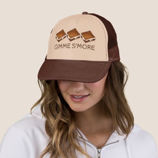 Gimme Smore Chocolate S'mores Camping Campfire キャップ (インサイチュ)