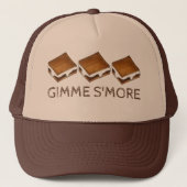 Gimme Smore Chocolate S'mores Camping Campfire キャップ (正面)