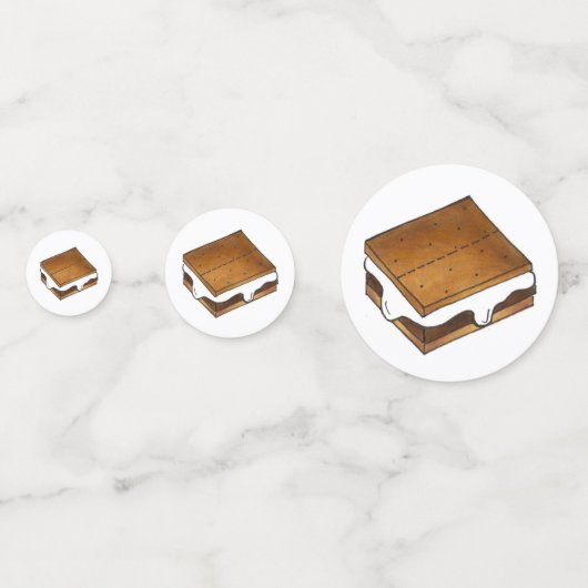 Gimme S'more Marshmallow Campfire S'mores Camp コンフェッティ (正面)