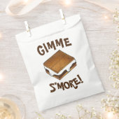 Gimme S'more Marshmallow Campfire S'mores Camp フェイバーバッグ (クリップ留めされた状態)