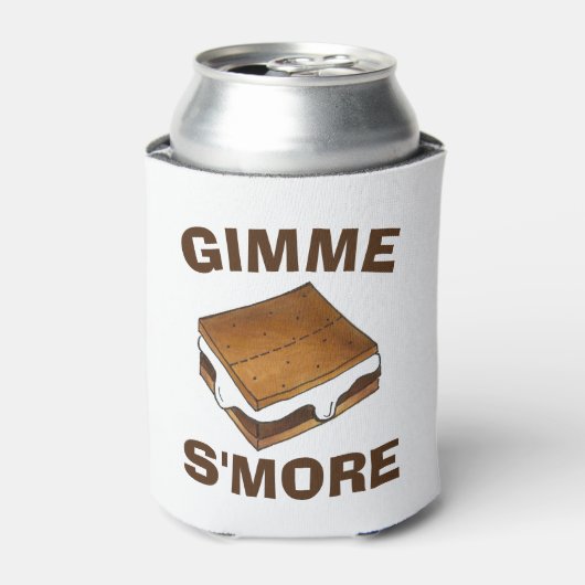 Gimme S'more Marshmallow Campfire S'mores Camp 缶クーラー (缶正面)
