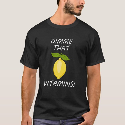 Gimme Vitamins Ironic Summer Lemonade Fruits Tシャツ (正面)