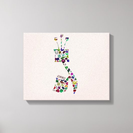 Gimmel – ヘブライ文字 キャンバスプリント (正面)