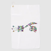 Gimmel – ヘブライ文字 ゴルフタオル (正面)