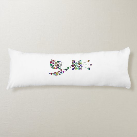 Gimmel – ヘブライ文字 ボディピロー (正面)