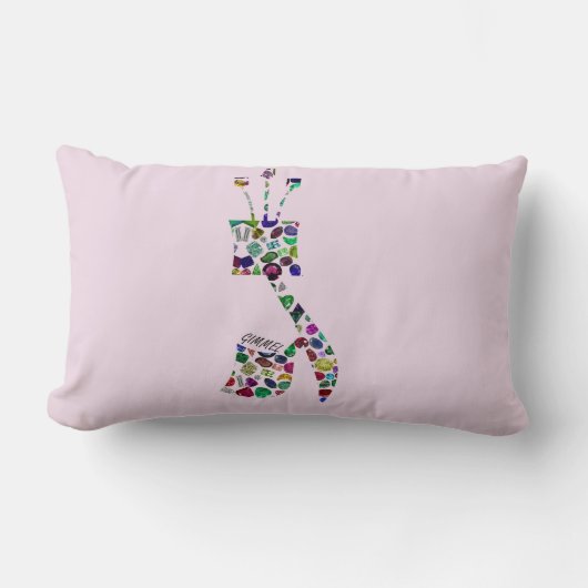 Gimmel – ヘブライ文字 ランバークッション (正面)