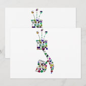 Gimmel – ヘブライ文字 招待状 (正面/裏面)