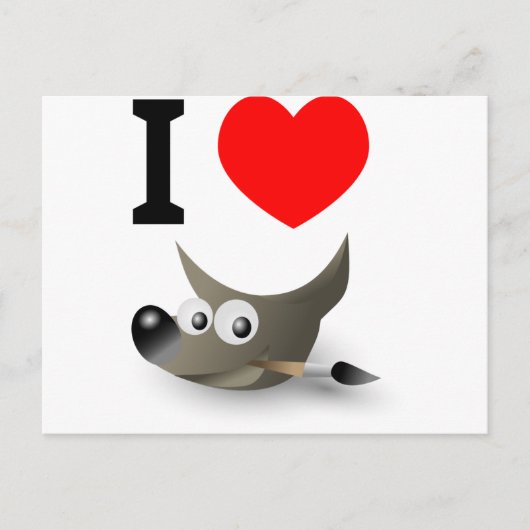 GIMPが好き？見せろ！ ポストカード (正面)