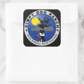 Gimpy Dog Ranchロゴスタンプ スクエアシール (バッグ)