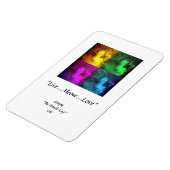 Gimpy "Live...Meow...Love"プレミアムFlexiマグネット マグネット (左側)