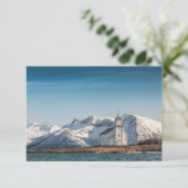 Gimsoy Church Lofoten Norwayカード (スタンド正面)