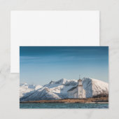 Gimsoy Church Lofoten Norwayカード (正面/裏面)